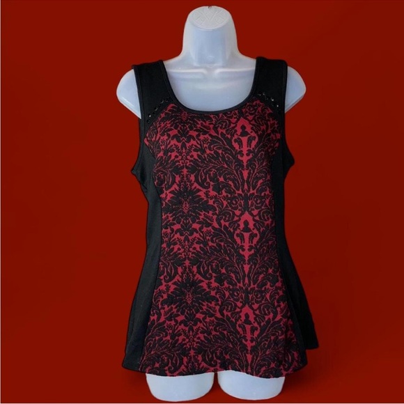 Maurices Textured Scroll Gothic Top M - Picture 3 of 14